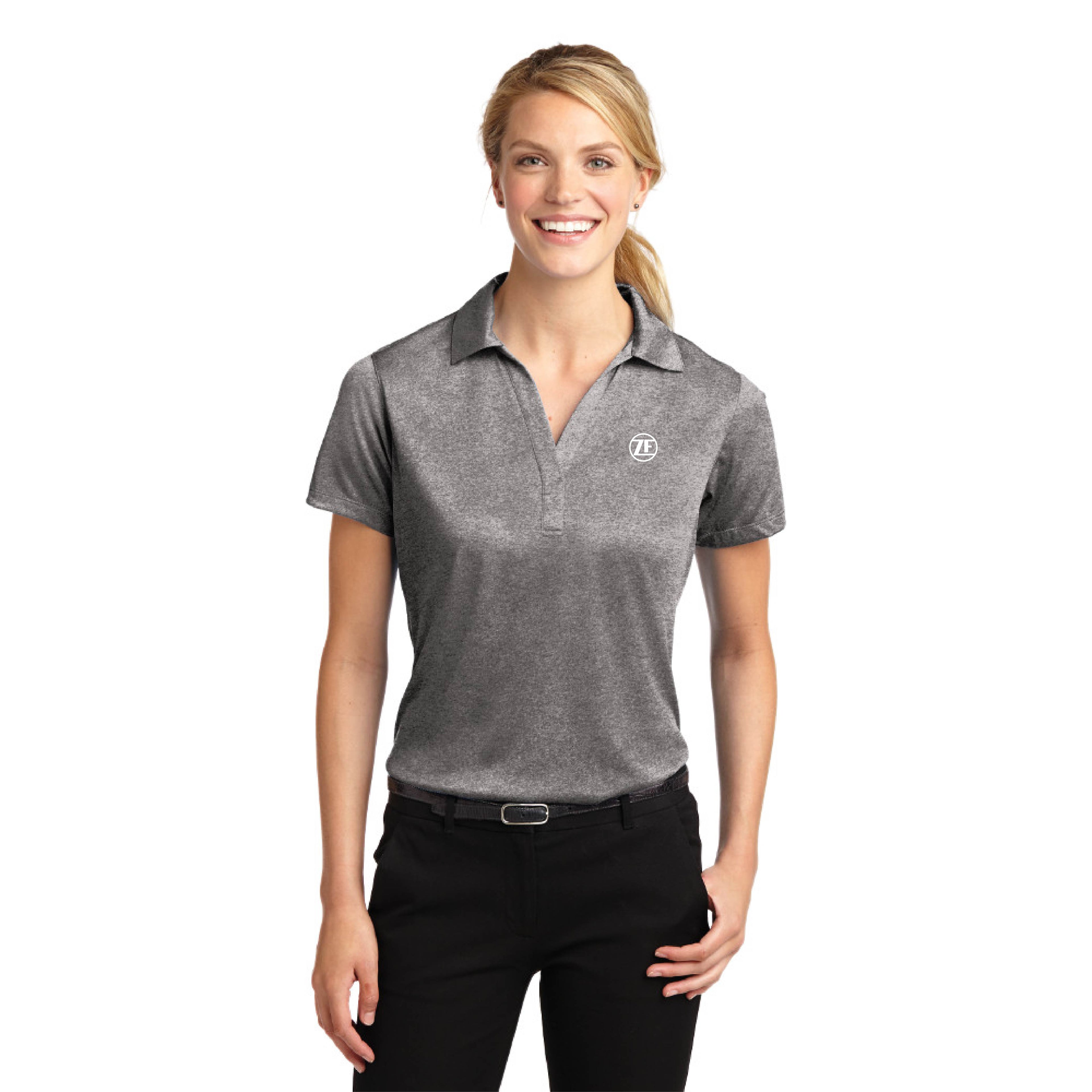 Sport-Tek® Ladies Heather Contender™ Polo - LST660 - Vintage Heather, X-Small image