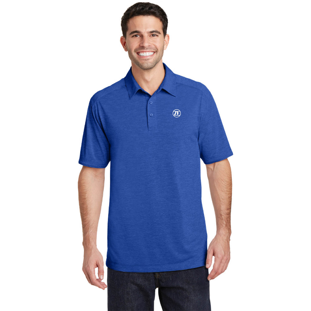 Port Authority® Digi Heather Performance Polo - K574 - True Royal, Large image
