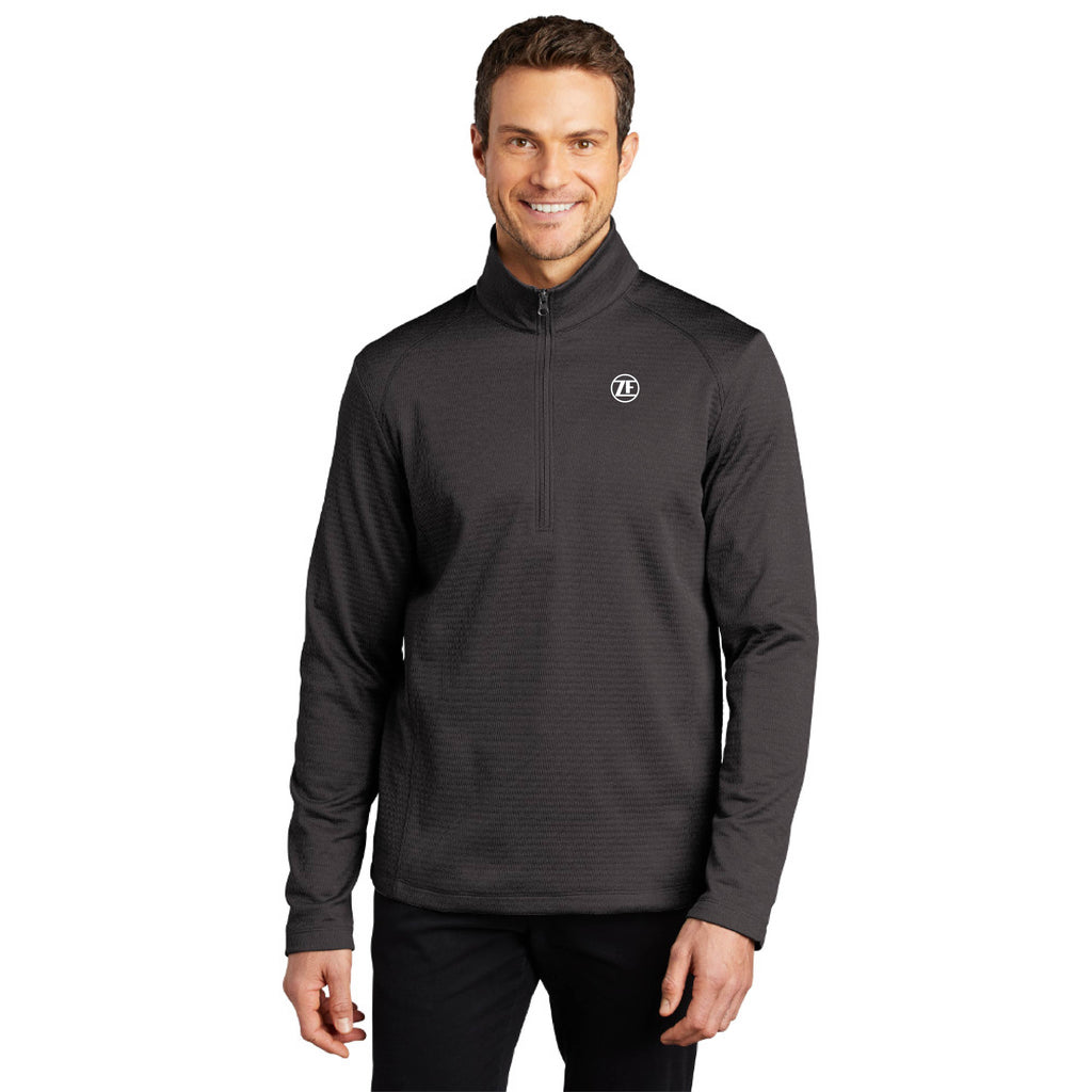 Port Authority ® Diamond Heather Fleece 1/4-Zip Pullover - F248 image 1