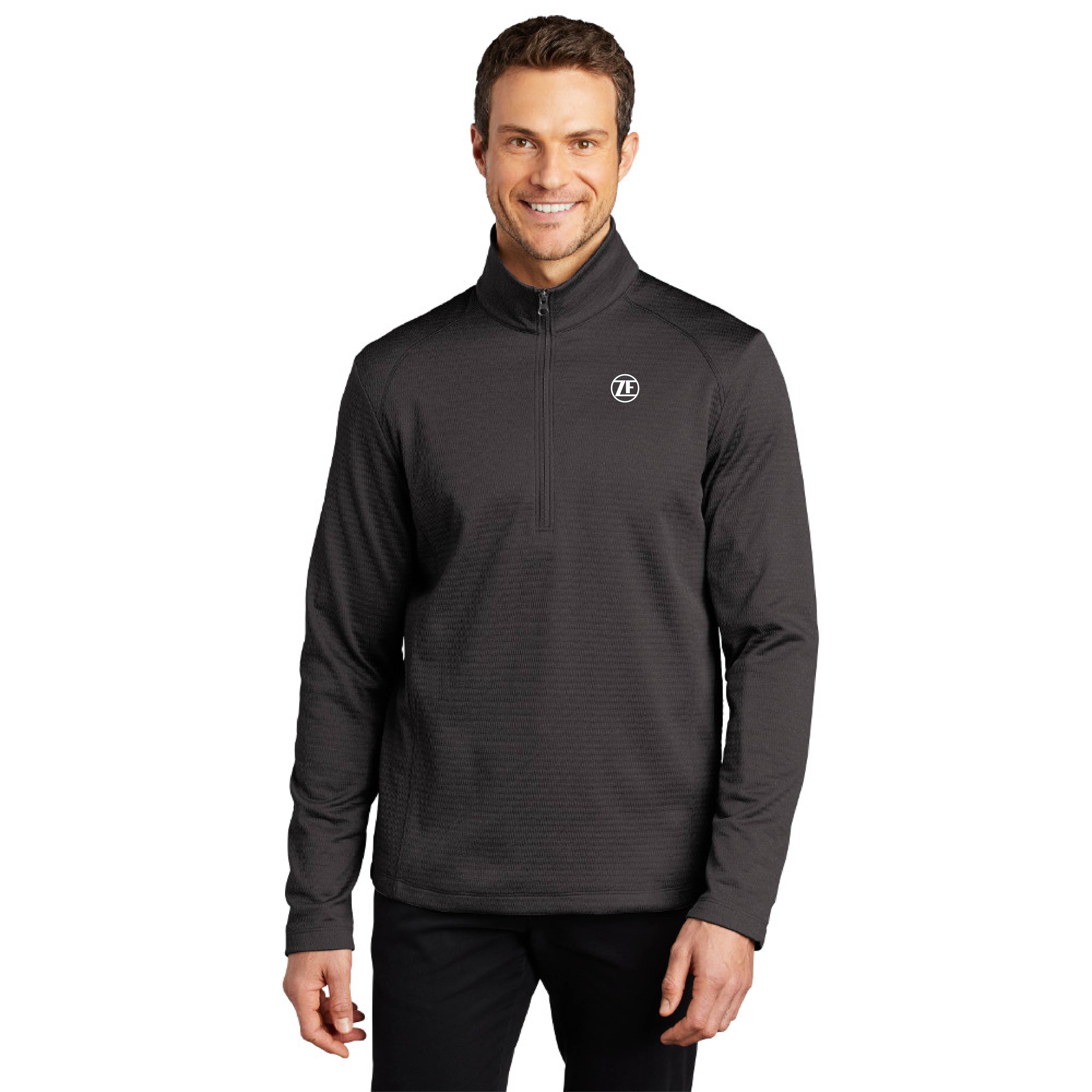 Port Authority ® Diamond Heather Fleece 1/4-Zip Pullover - F248 image 1