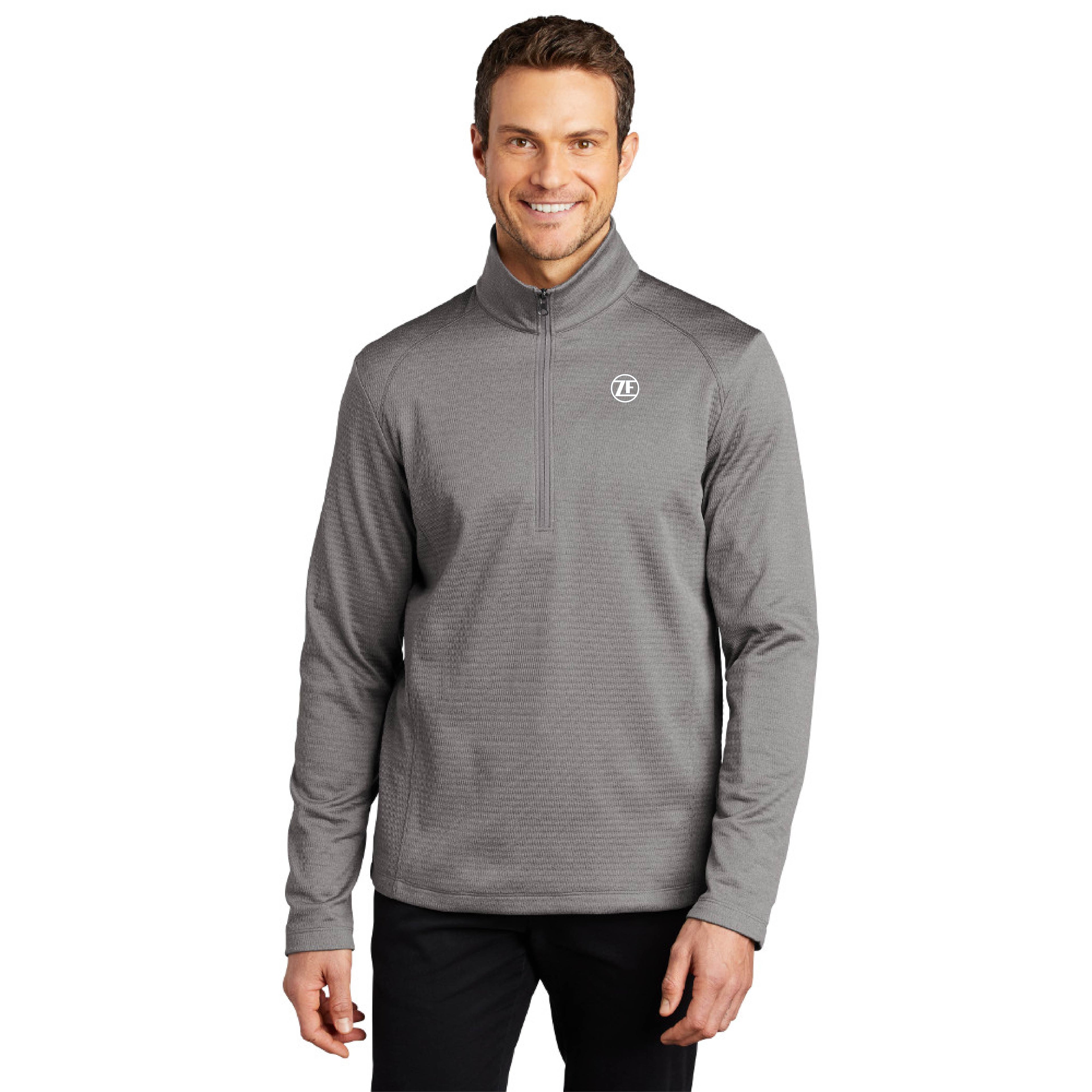 Port Authority ® Diamond Heather Fleece 1/4-Zip Pullover - F248 image 2