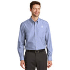 Port Authority® Crosshatch Easy Care Shirt - S640 - Chambray Blue, Large image