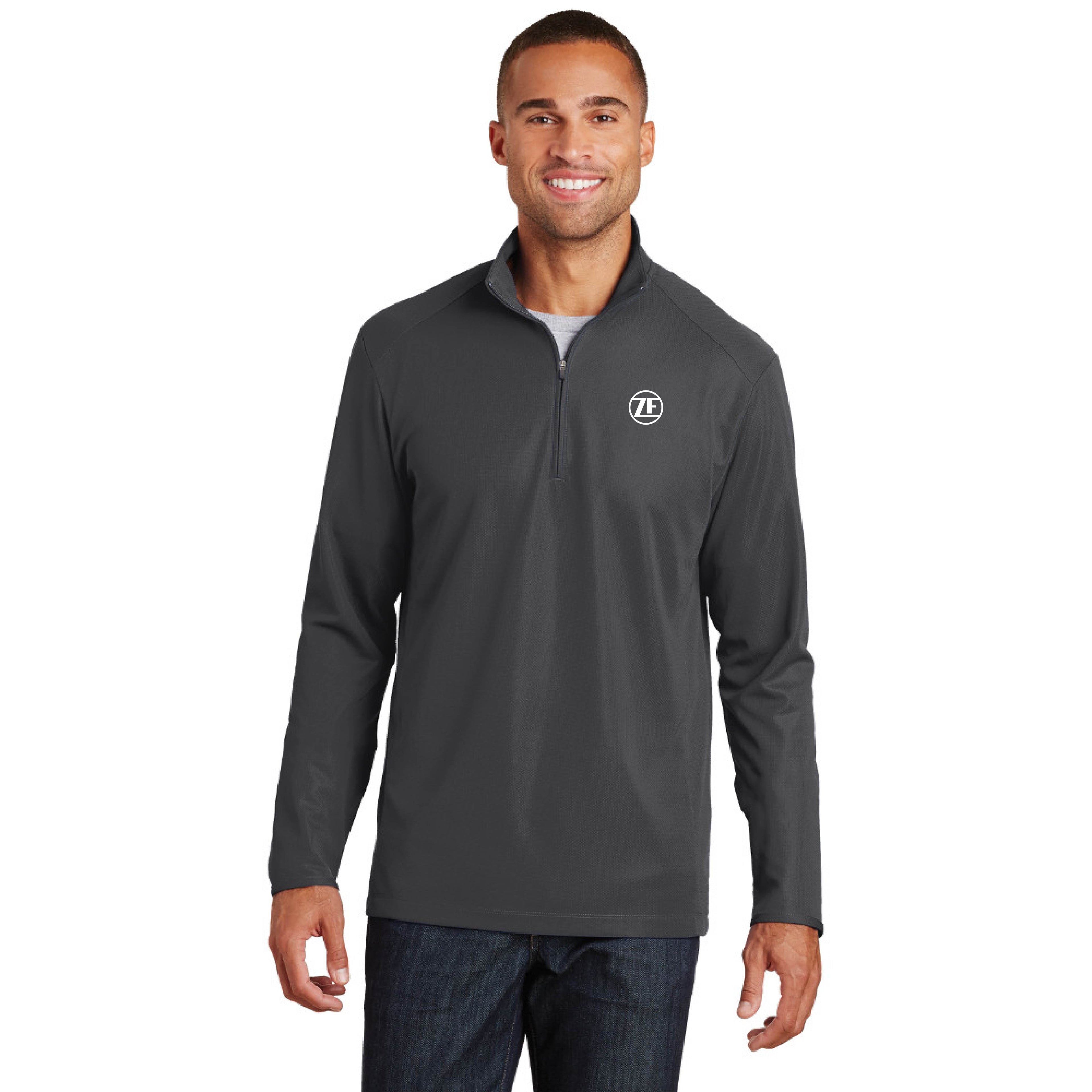 Port Authority® Pinpoint Mesh 1/2-Zip - K806 - Battleship Grey, X-Large image