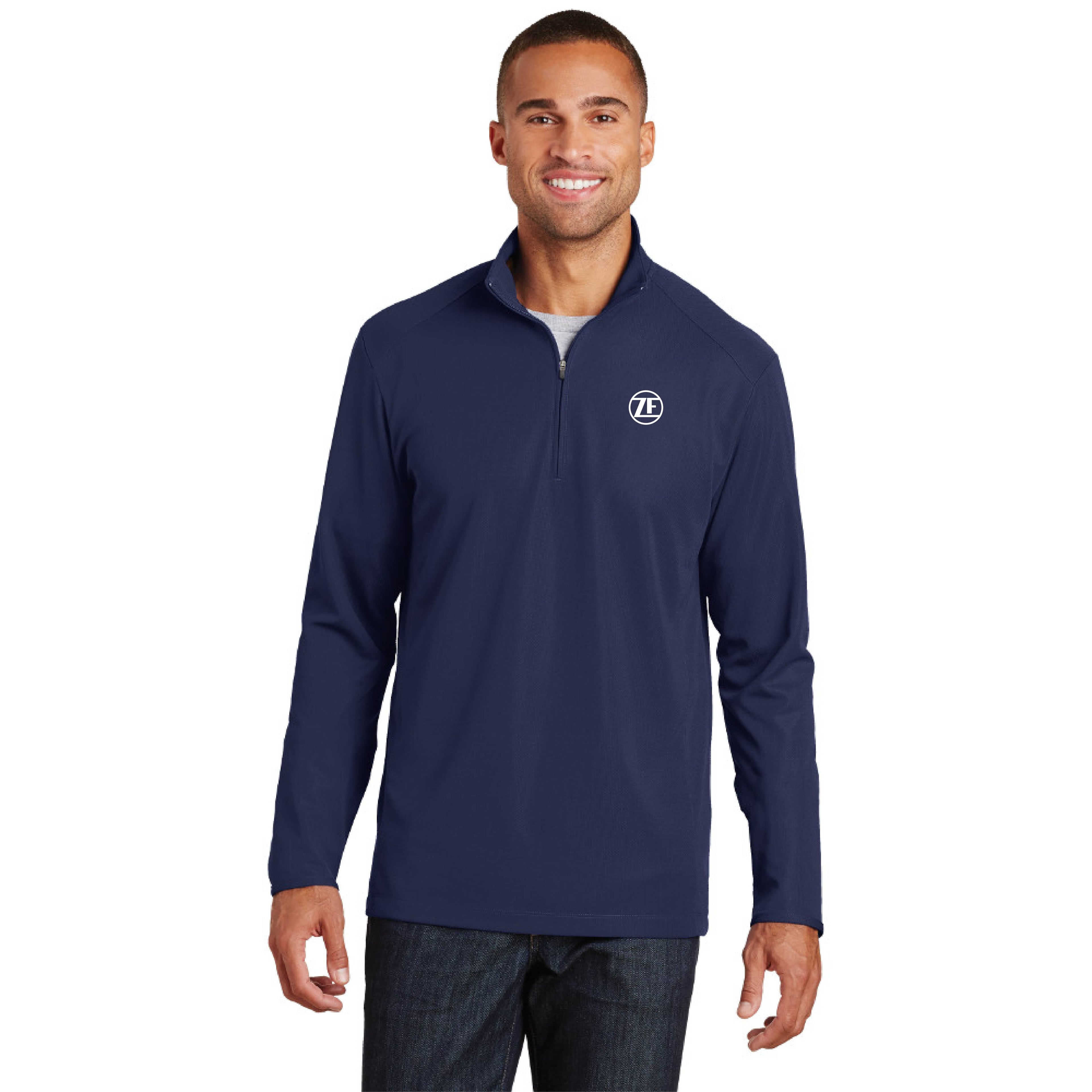 Port Authority® Pinpoint Mesh 1/2-Zip - K806 - True Navy, XX-Large image