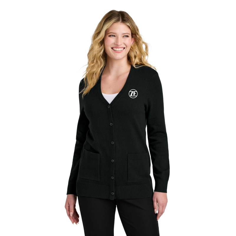 Port Authority® Women’s Easy Care Button-Up Cardigan Sweater - LSW4150 image 2
