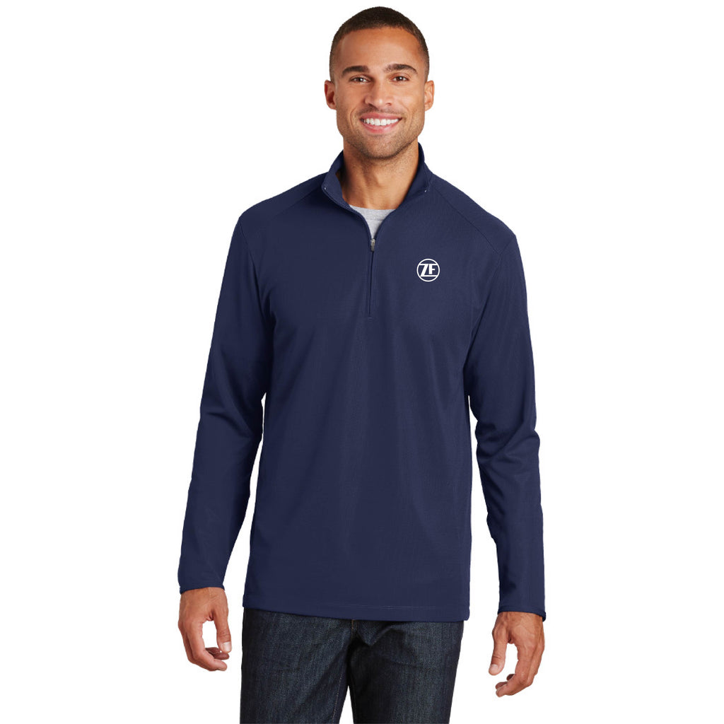Port Authority® Pinpoint Mesh 1/2-Zip - K806 - True Navy, Medium image