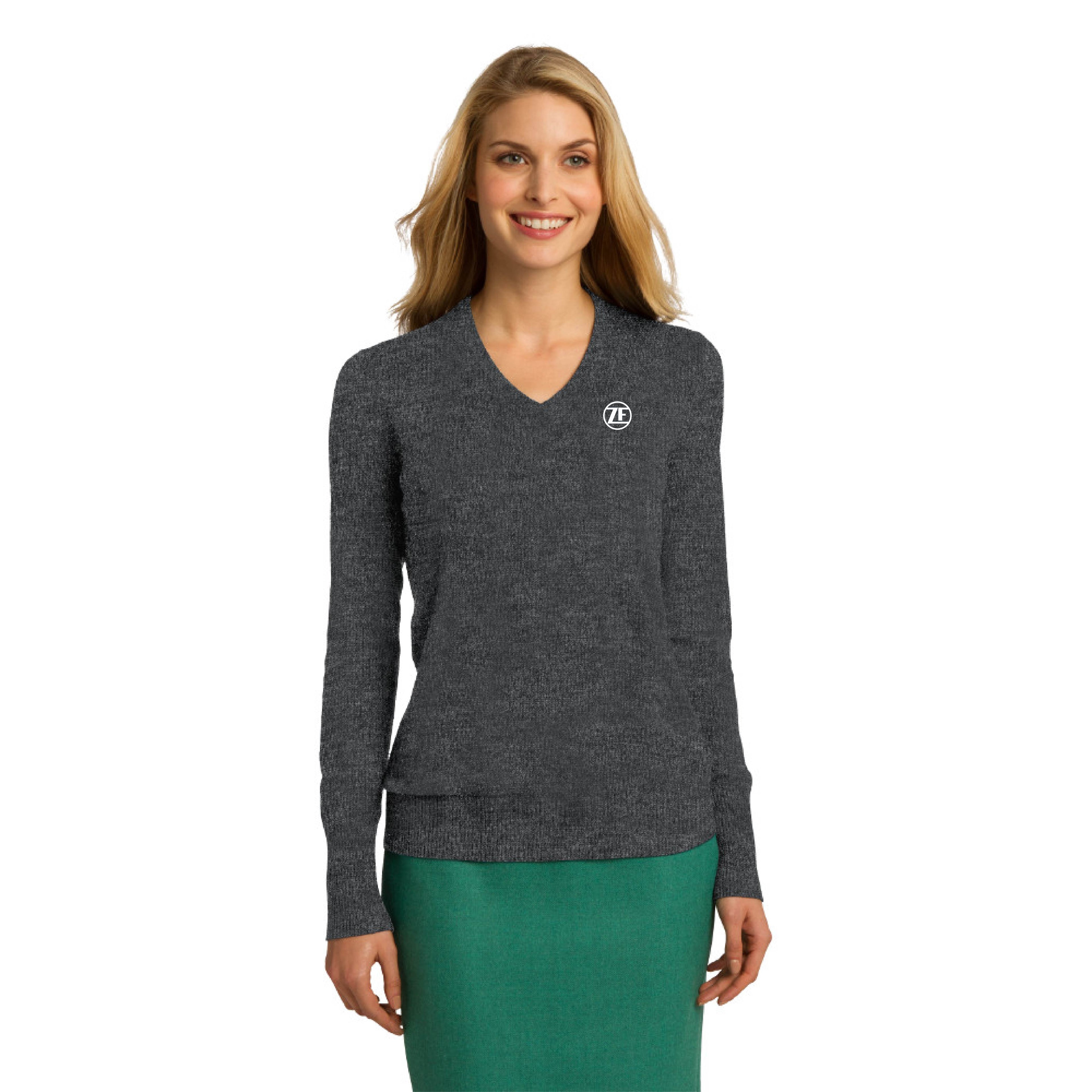 Port Authority® Ladies V-Neck Sweater - LSW285 image 2