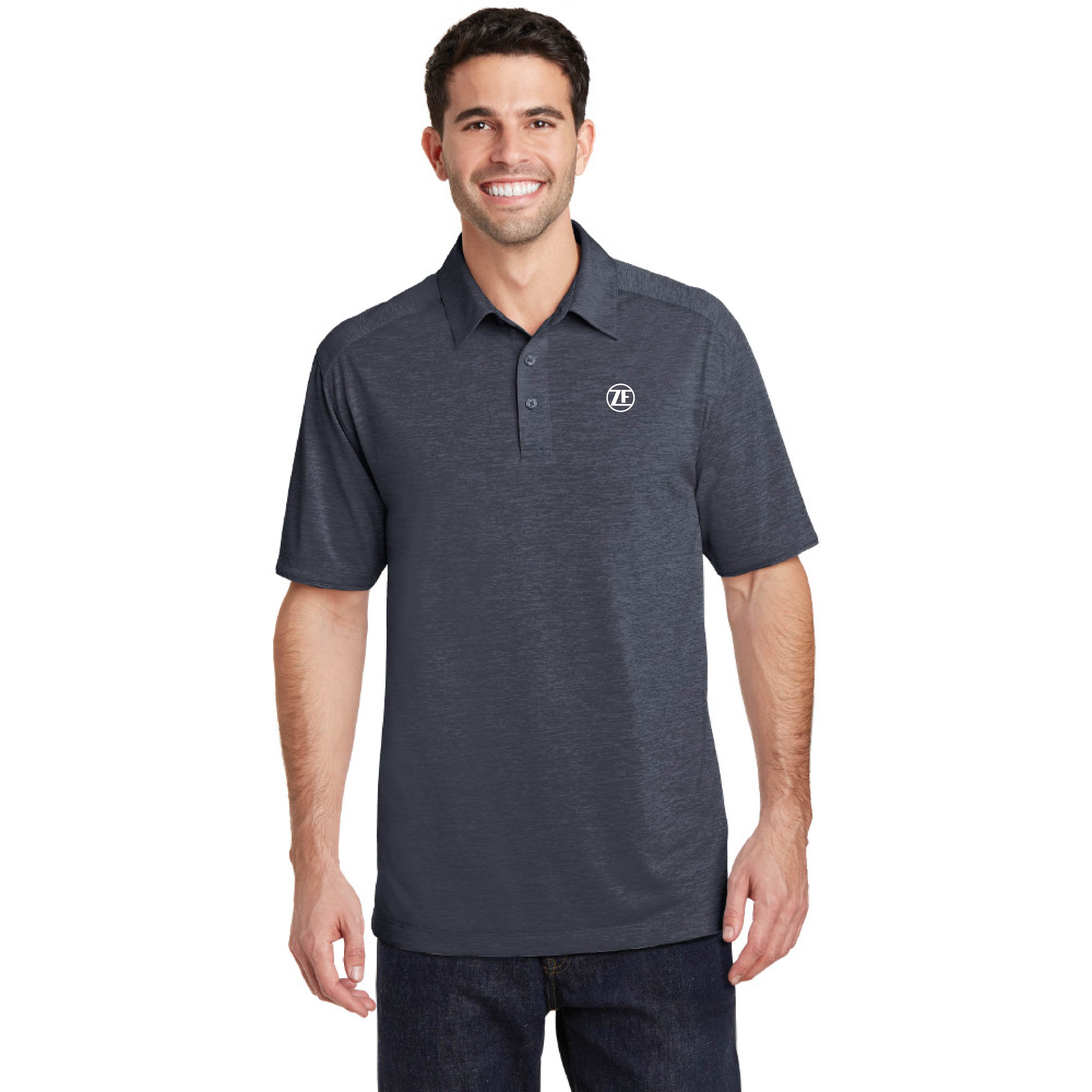 Port Authority® Digi Heather Performance Polo - K574 - Dark Grey, Medium image