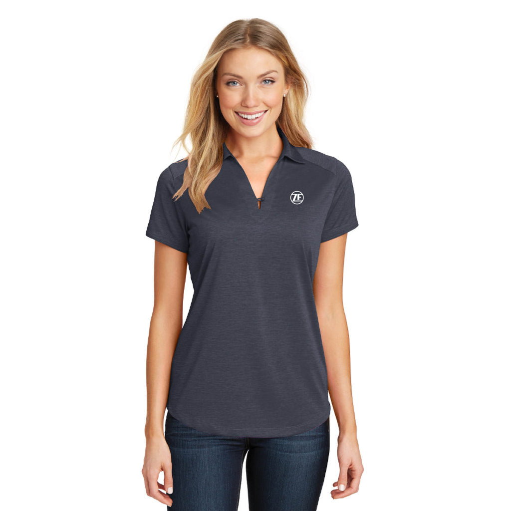 Port Authority® Ladies Digi Heather Performance Polo - L574 - Dark Grey, XXX-Large image